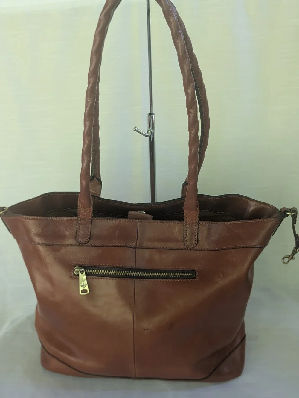 Patricia Nash Classic Brown Leather Tote Bag - Elegant Everyday Handbag